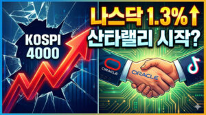 [1220] 코스피 4,000p 안착과 산타랠리 신호탄 오라클·틱톡 호재가 쏘아 올린 나스닥 1.3% 급등 분석