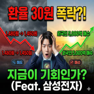 12월 24일 주식마감시황 1,480원 뚫리자 칼 빼든 정부, 외국인은 '5천억' 베팅했다