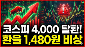 2025.12.17.주식마감시황-코스피4,000탈환! 환율 1,480원 비상