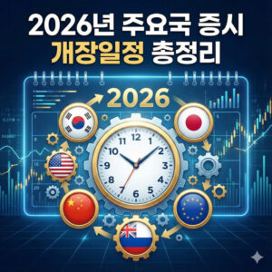 2025년 증시 폐장일, 2026년 증시 개장일: 한국은 10시, 미국·일본은?