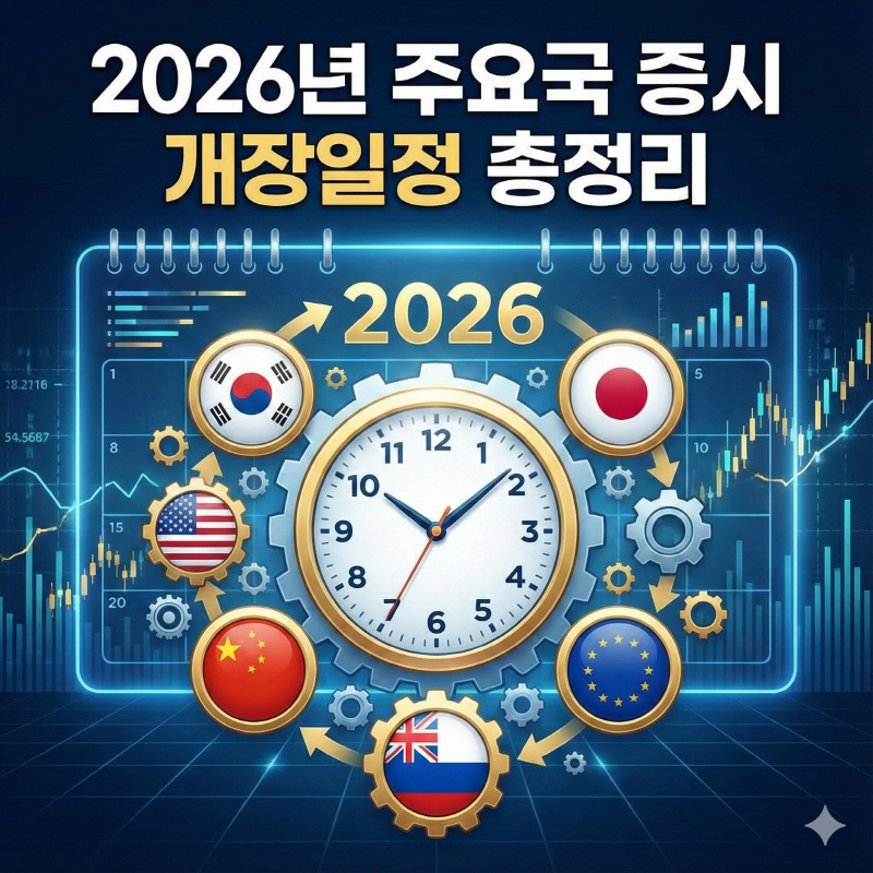 2025년 증시 폐장일, 2026년 증시 개장일: 한국은 10시, 미국·일본은?
