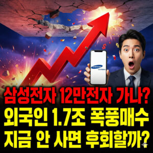 삼성전자 11.7만 원 신고가! 지금이라도 살까 고민된다면