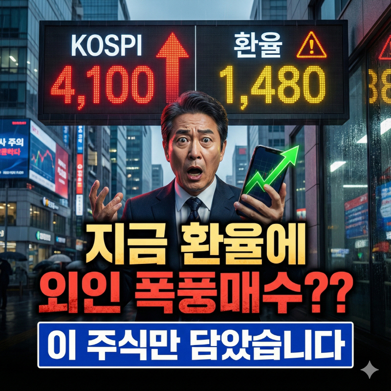 환율 1480원 돌파에도 코스피 4100 지킨 '이 주식'은? 12월 23일