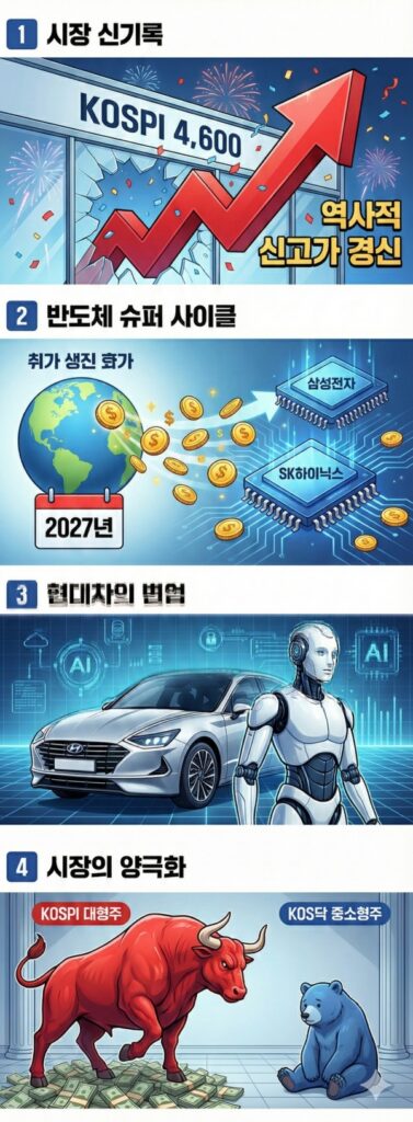 1월7일 주식마감시황 삼성전자 14만원·현대차 폭등! 지금 팔면 바보라는 증권가, 진짜일까(2026.01.07)