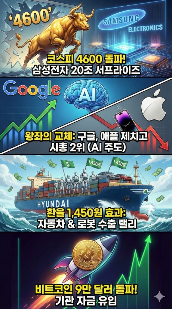 1월8일 주식시황 반도체·로봇이 이끄는 신세계, 소외되지 않으려면(1월7일마감시황)