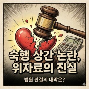숙행 상간녀 논란 위자료 3천만 원과 구상권의 진실