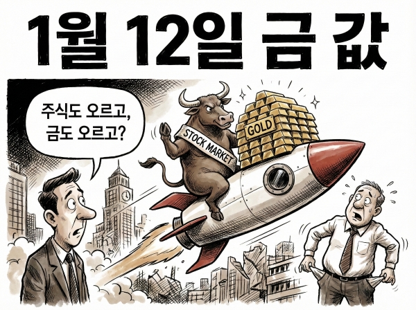 오늘 금시세 1월 12일 금 시황 국제 금값 4,600달러 돌파, 지정학적 공포가 만든 안전자산의 역습