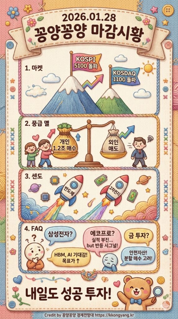 주식마감시황: 1월28일 삼성전자·에코프로가 쏘아 올린 기적, 개인 투자자가 이긴 역사적인 날 11 주식마감시황 1월28일 삼성전자·에코프로가 쏘아 올린 기적, 개인 투자자가 이긴 역사적인 날