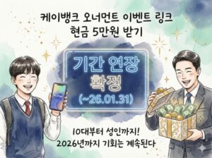 케이뱅크 오너먼트 이벤트 바로가기, 아직도 안 열어보셨나요 2026년까지 이어지는 기회와 함정