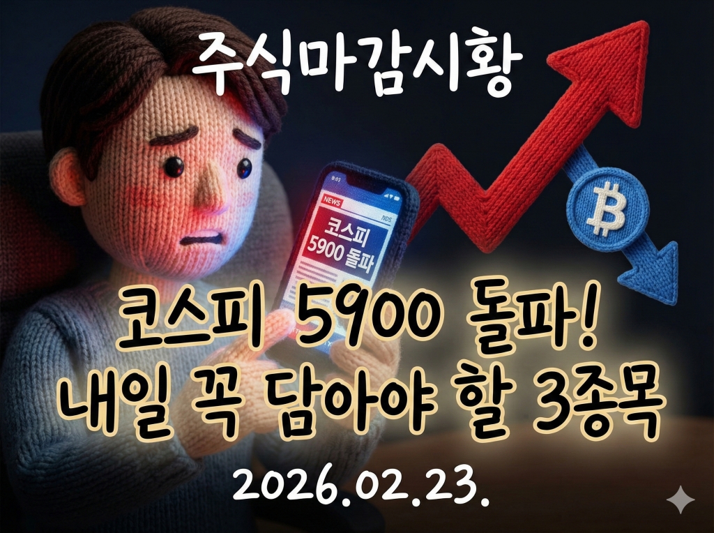 주식마감시황: "이런, 나만 못 벌었어?" 외국인이 1조를 팔아치운 오늘, 개미들이 쓸어 담은 2026년 주도 섹터의 진실