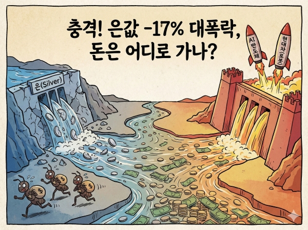주식마감시황(1월30일) 은(Silver) 17% 폭락의 의미 안전자산에서 위험자산으로 머니무브 포착