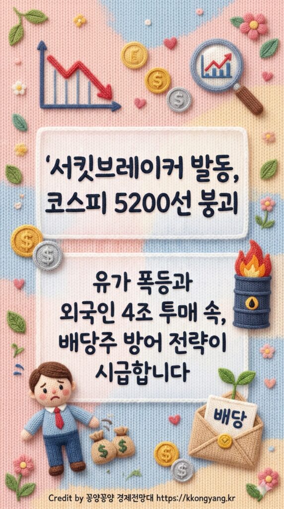 증시대응전략(2026년3월10일) 유가 110달러 돌파에 코스피 5200선 붕괴, 당장 팔아야 할 주식과 사야 할 ETF