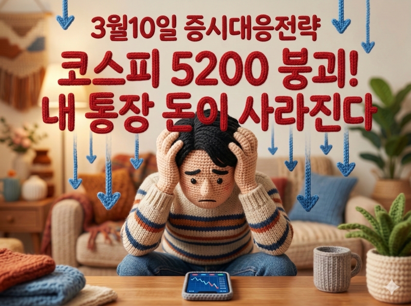 증시대응전략(2026년3월10일) 유가 110달러 돌파에 코스피 5200선 붕괴, 당장 팔아야 할 주식과 사야 할 ETF